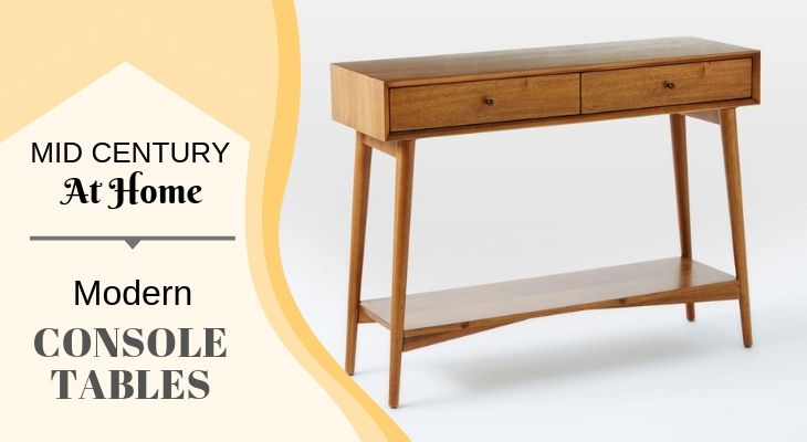 mid century console tables